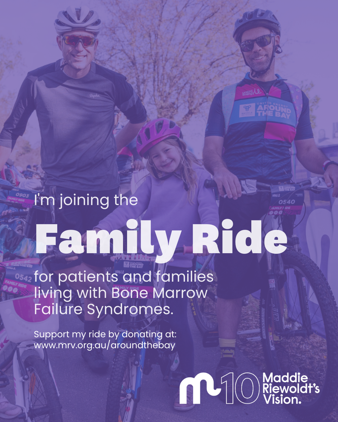 United Energy Around the Bay Social Post - Family Ride